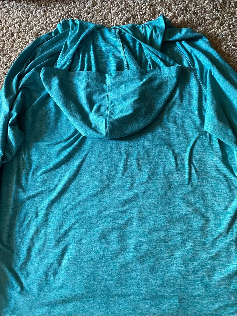Wolverine Bluish Green Hooded Long Sleeve Shirt